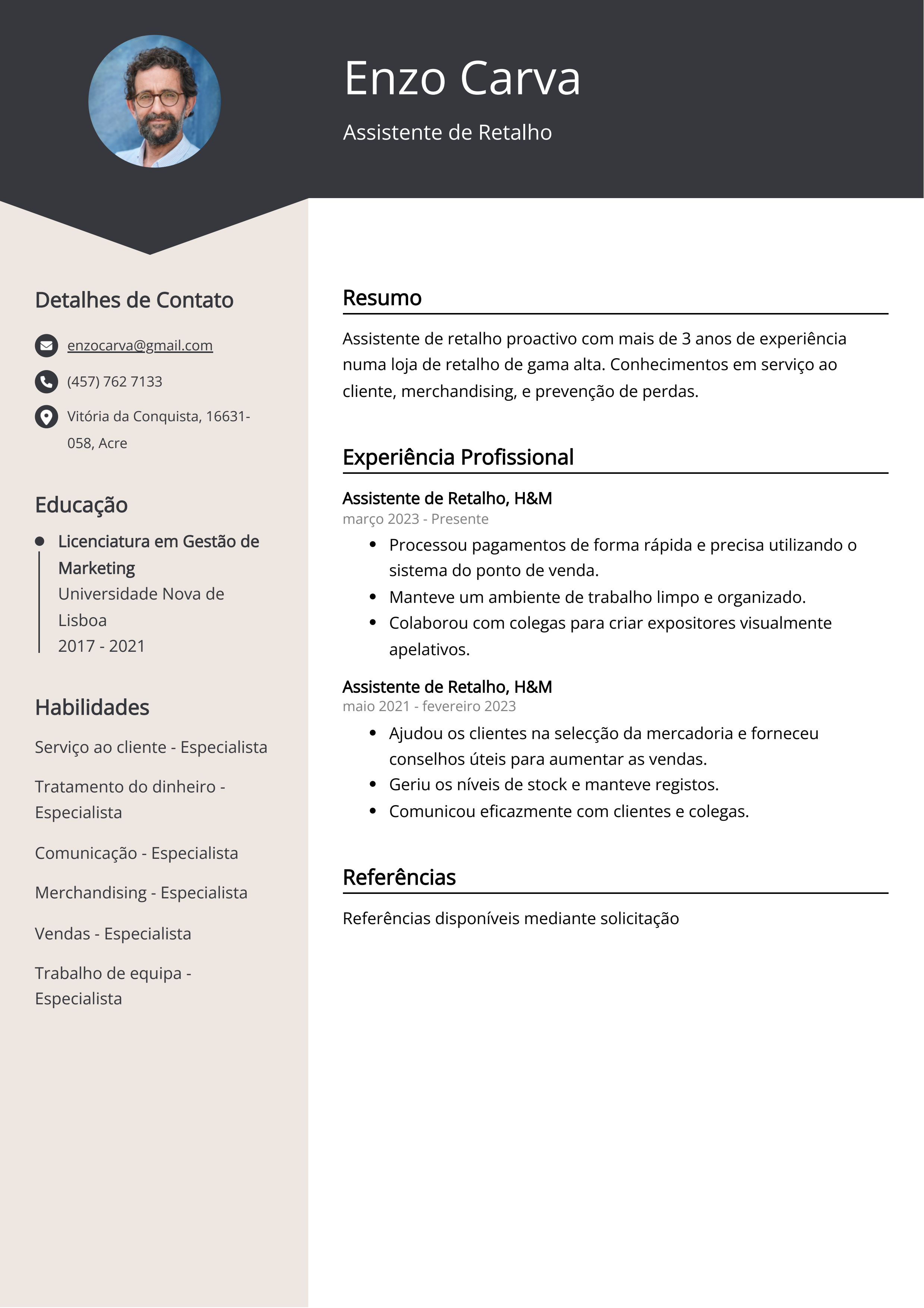 Criar CV