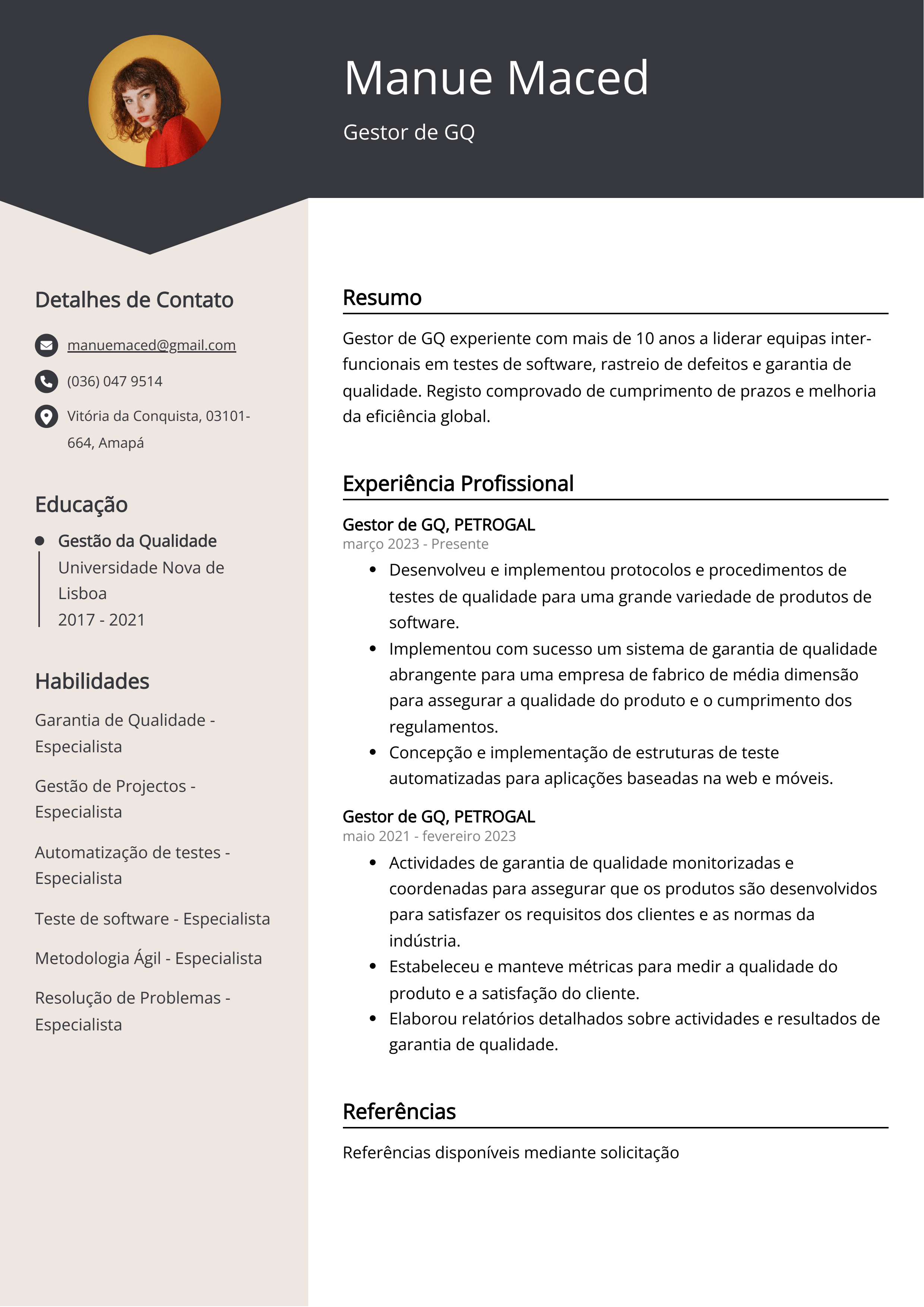 Criar CV