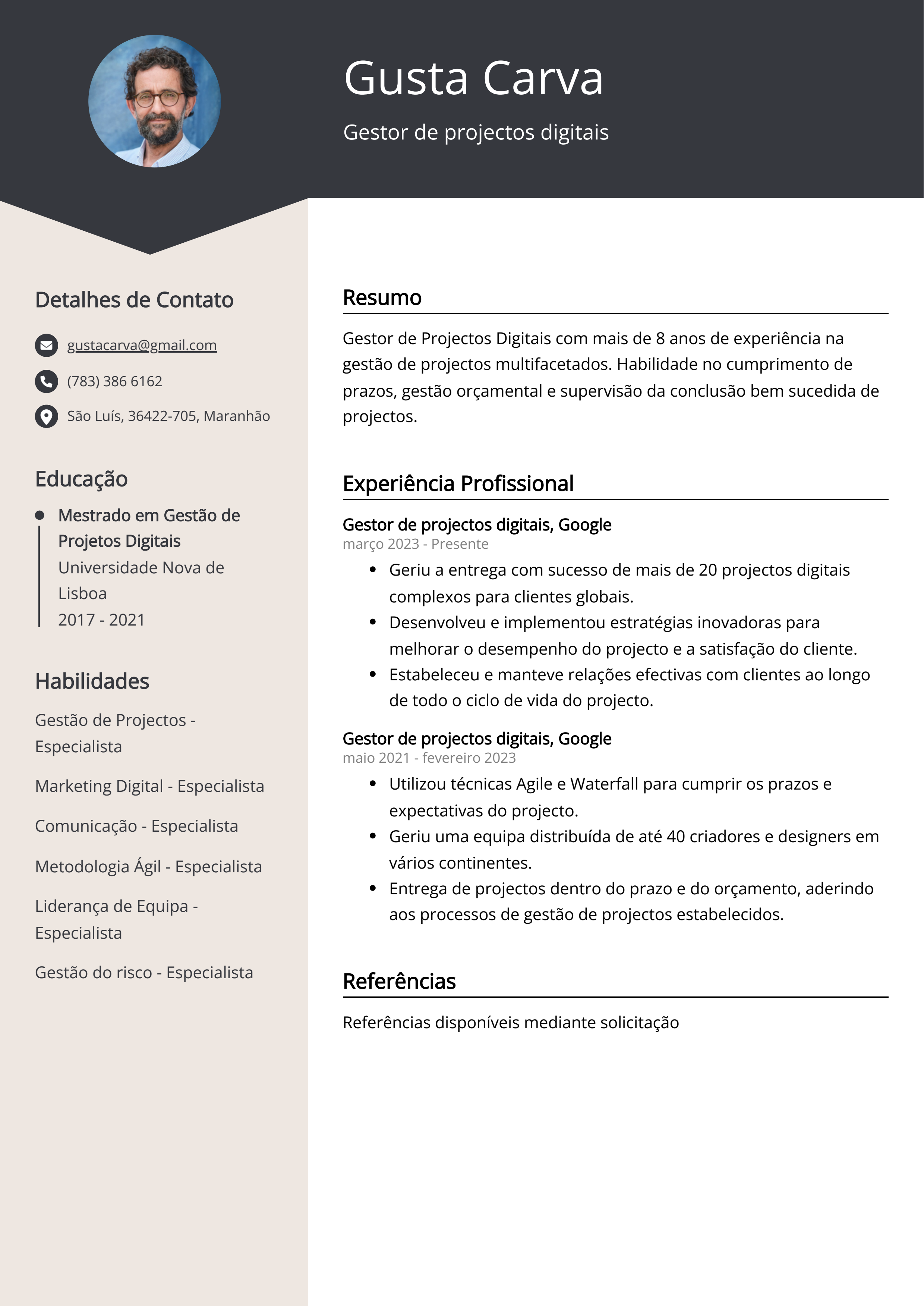 Criar CV