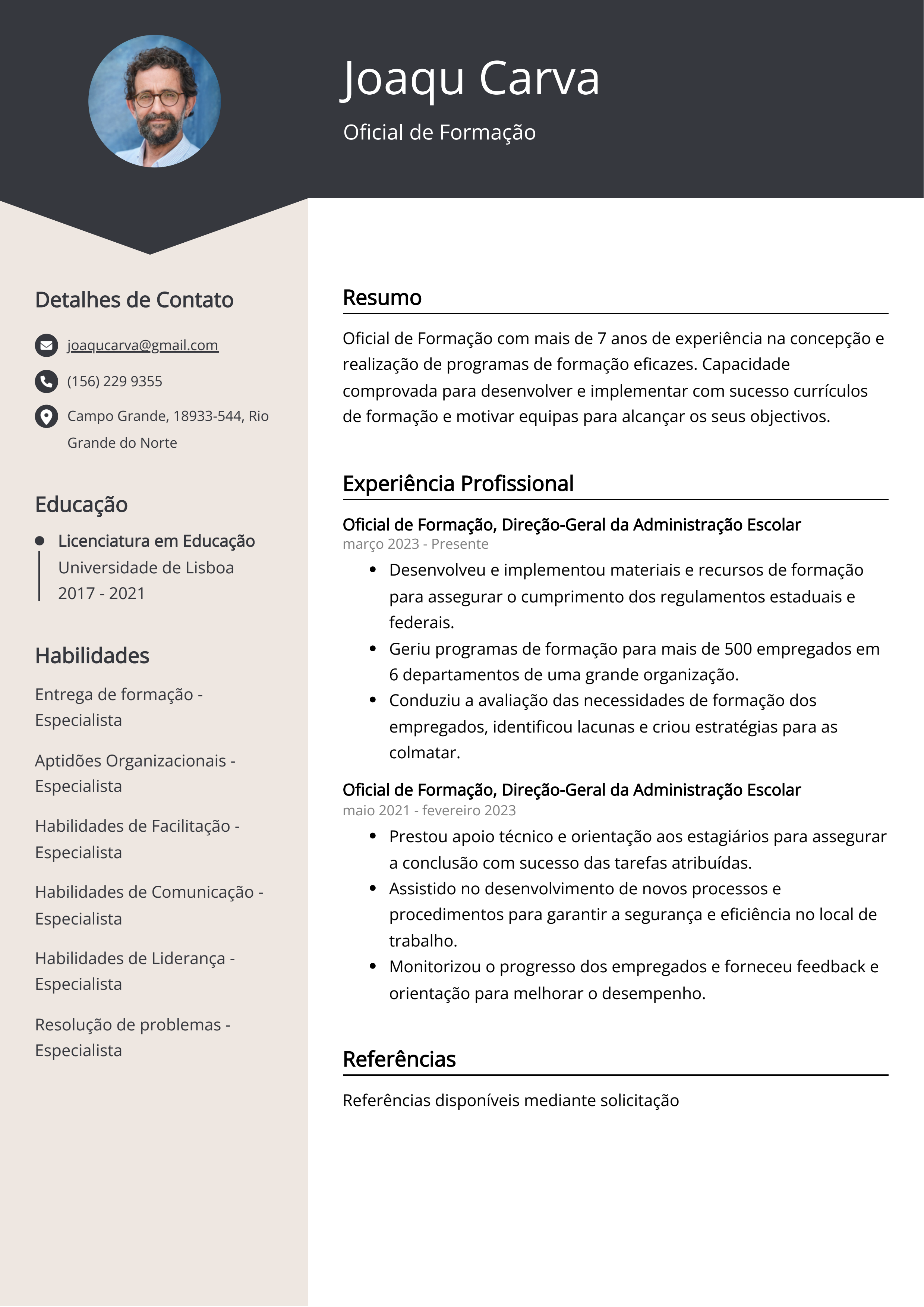 Criar CV