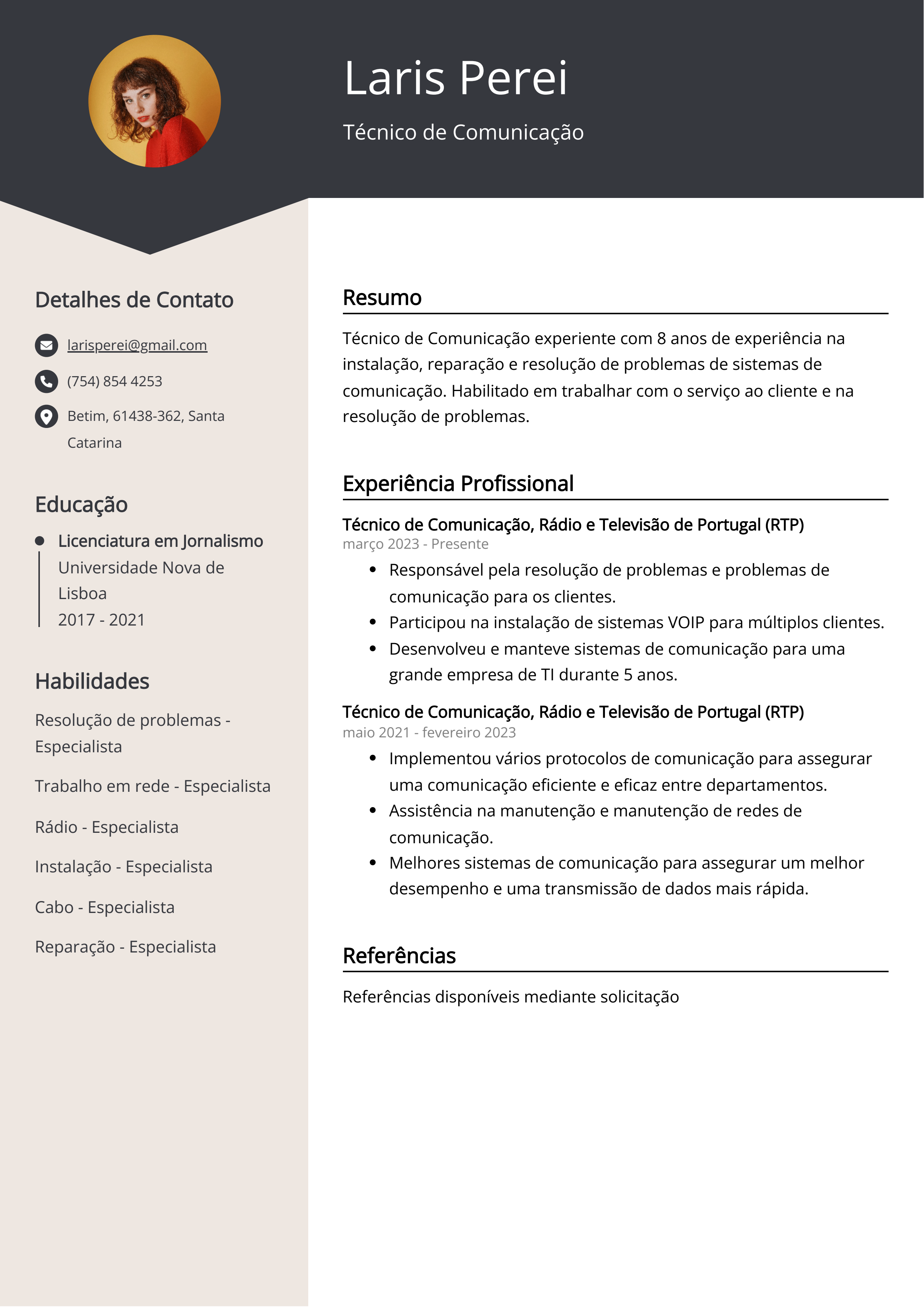 Criar CV